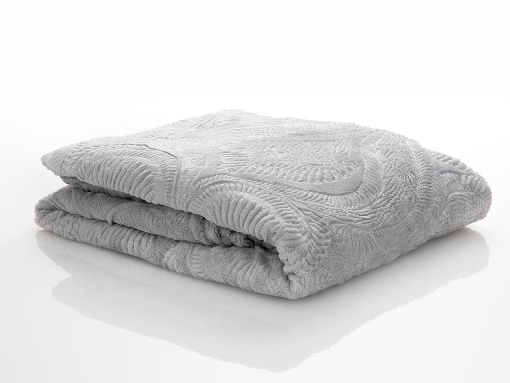 damasc  Ultrasoft For One Person  PĂTURĂ 150x200 cm Gri.
