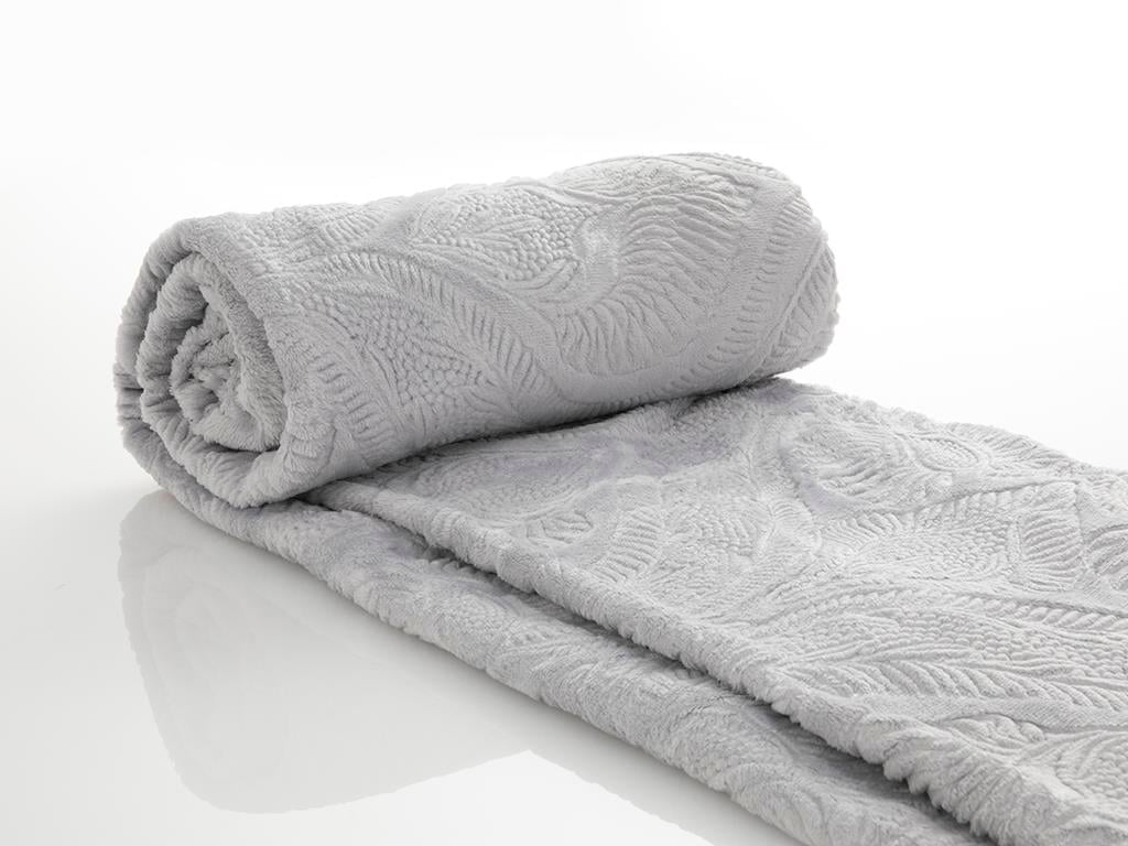 damasc  Ultrasoft For One Person  PĂTURĂ 150x200 cm Gri.