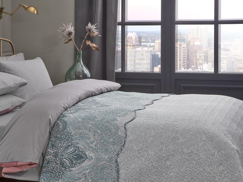 Damask urban Single Cuvertură De Pat Multıfuncțıon 160*220 Cm verde mentă