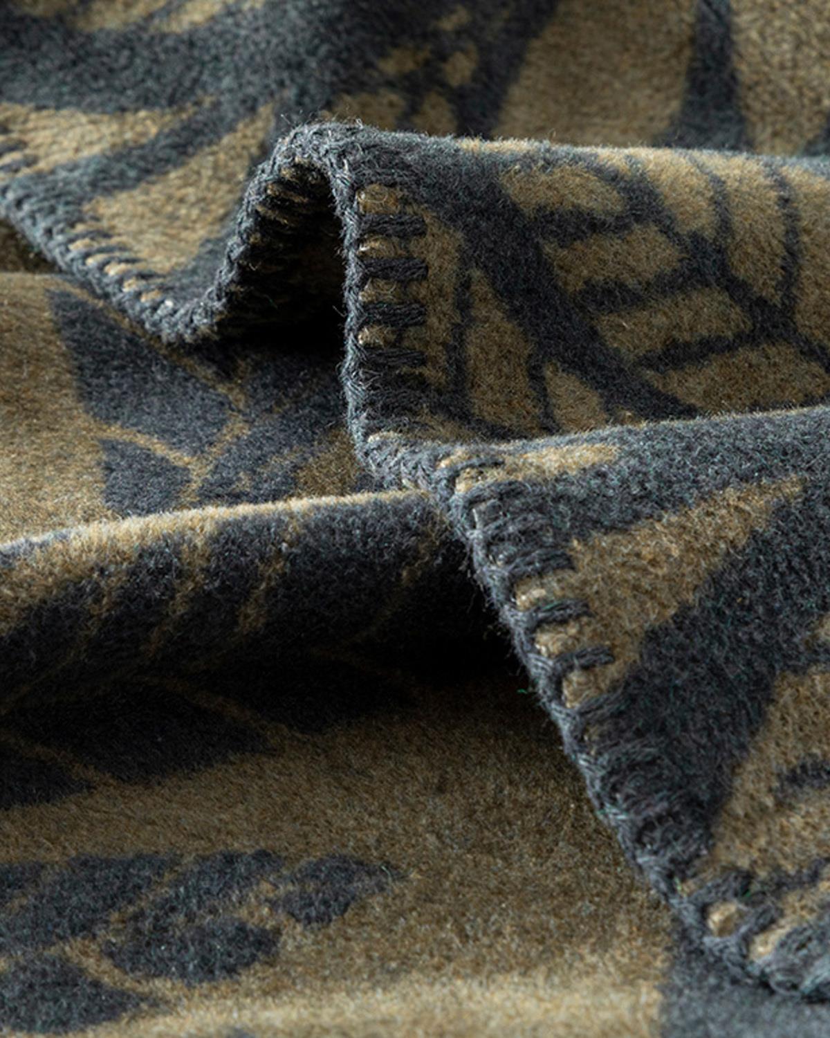 Deep Forest Cu Bumbac Double Pătură 200x220 cm Antracit - Verde