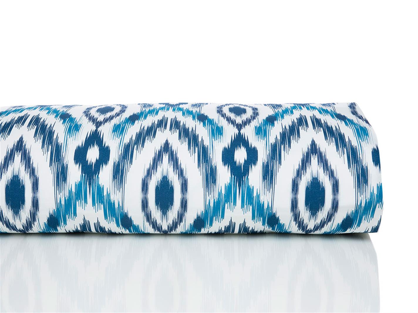 Deep Sea Ikat Cottony Double Person  LENJERIE DE PAT 200x220 cm Albastru Închis
