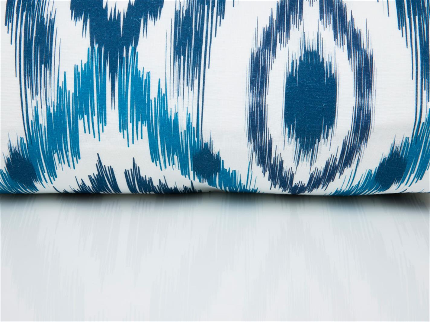 Deep Sea Ikat Cottony For One Person  LENJERIE DE PAT 160x220 cm Albastru Închis