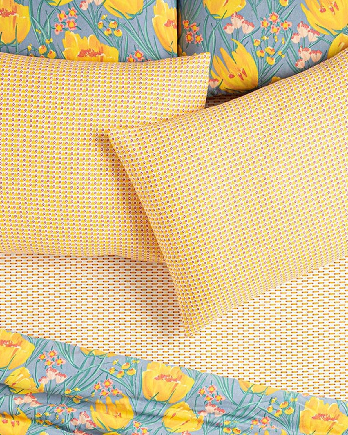 Delta Față De Pernă Set 2, Ușor De Calcat, 50*70 Cm, Pudra-Ecru