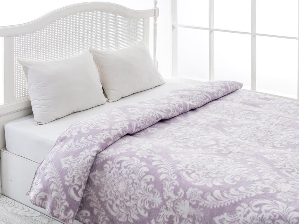 Derulați damask  Relief Double Person  PĂTURĂ 200x220 cm Lilac.