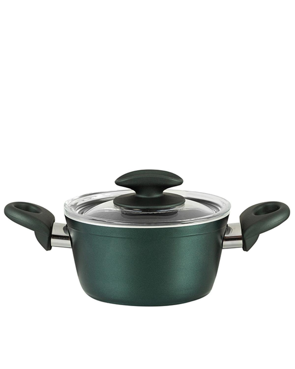 Pretty Granite Capped Mini Cookware 14 cm Green