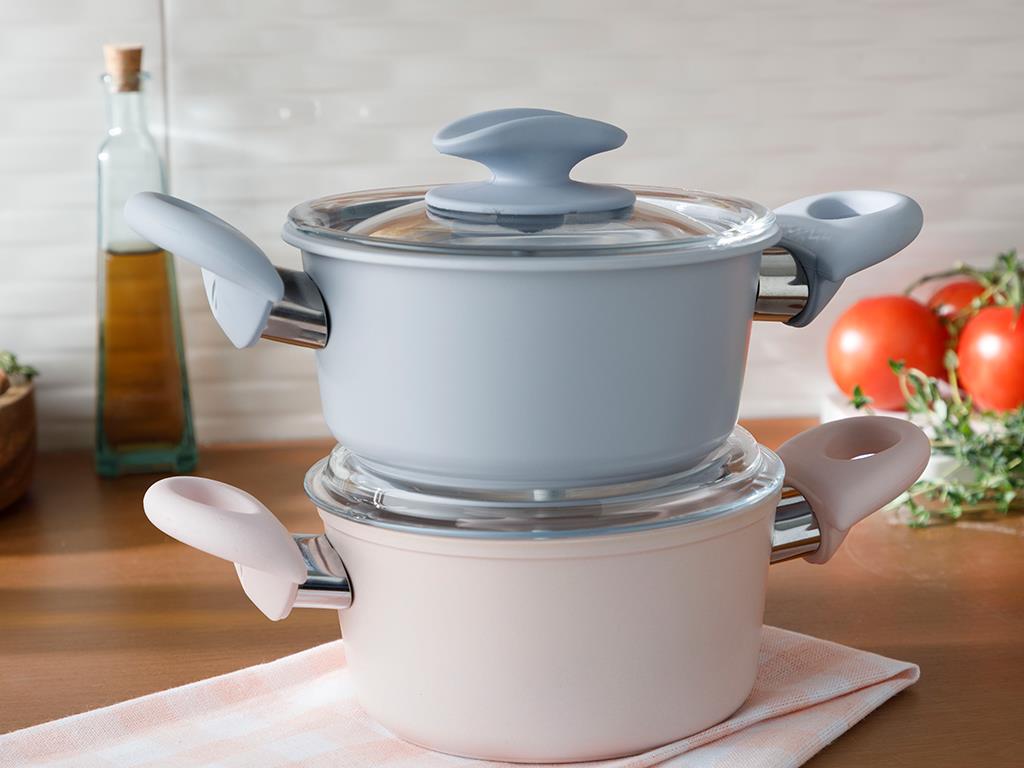 Pretty Granite Capped Mini Cookware 14 cm Blue
