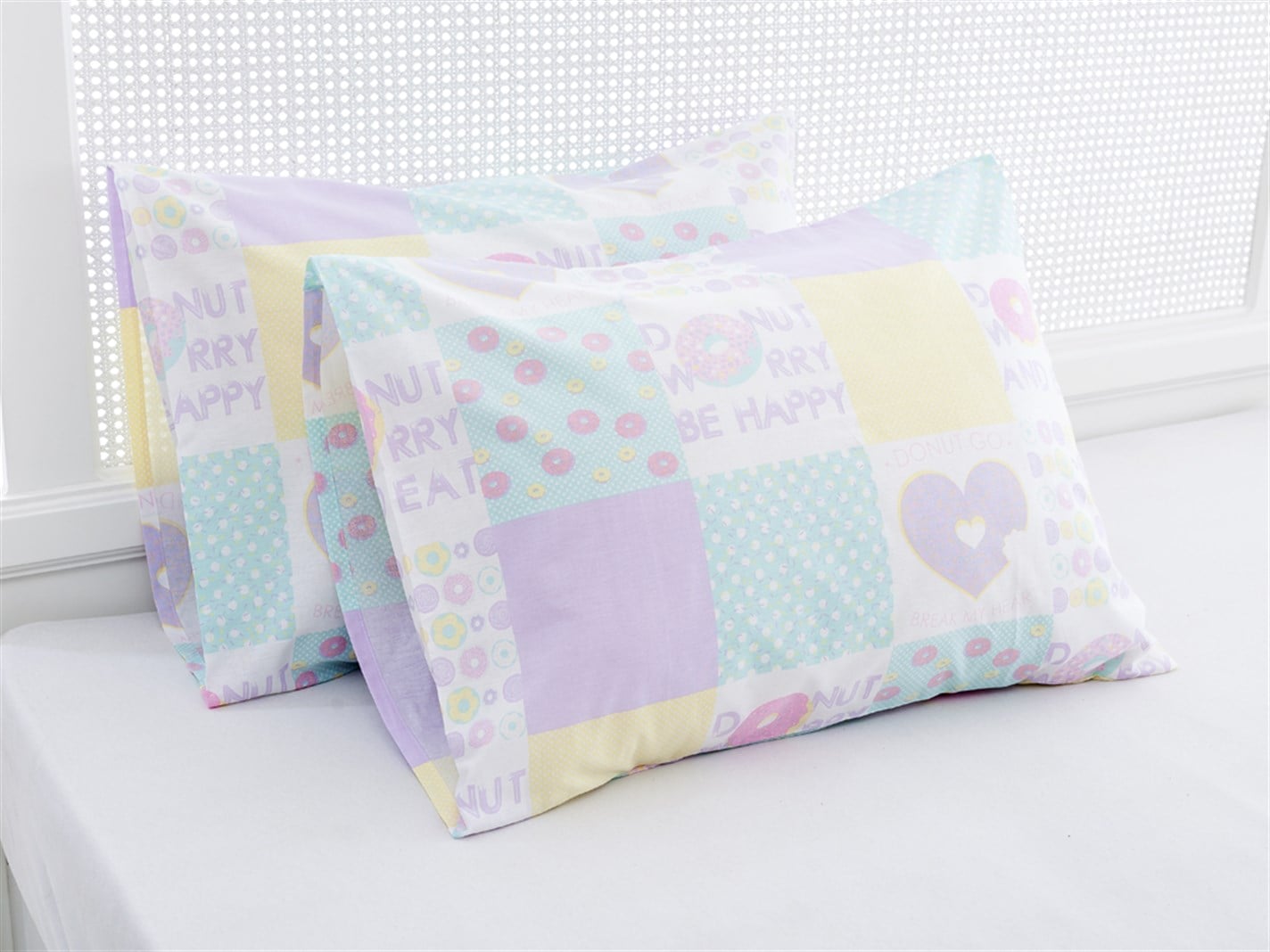Donut îngrijorare Tipărit 2 set 50x70 cm Roz