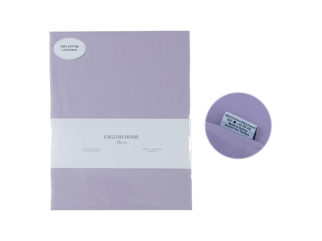 drept Bumbac For One Person  SET LENJERIE DE PAT 160x220 cm Violet.