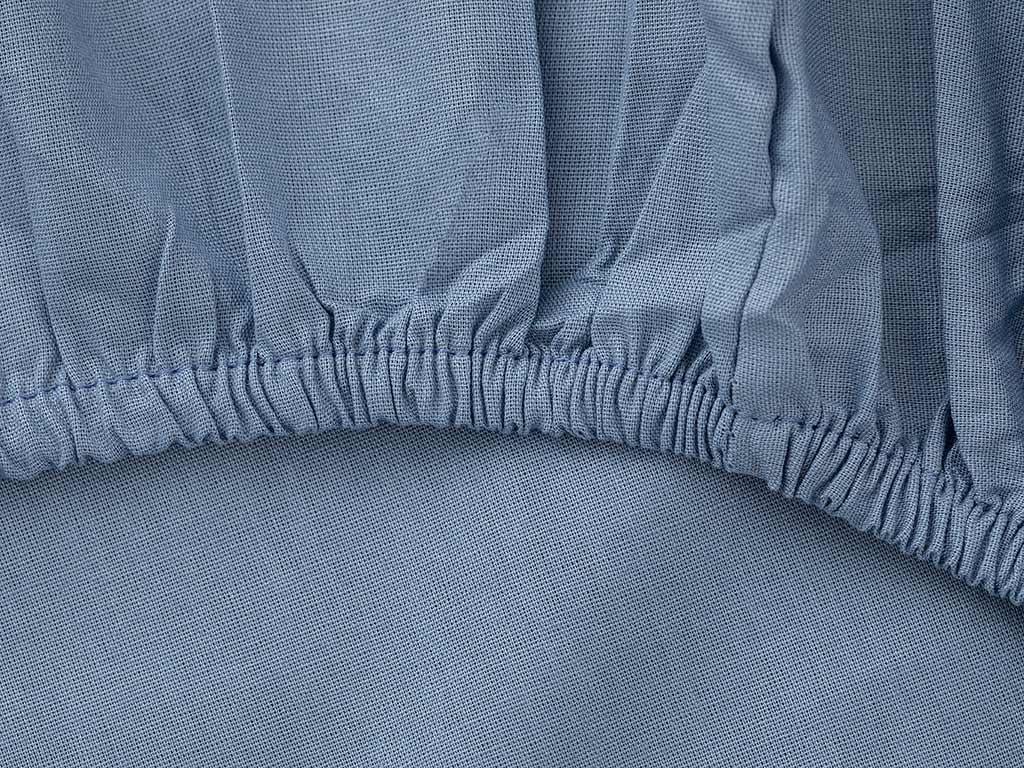 drept Cottony For One Person  CEARȘAF ELASTIC 100x200 cm Urban Blue