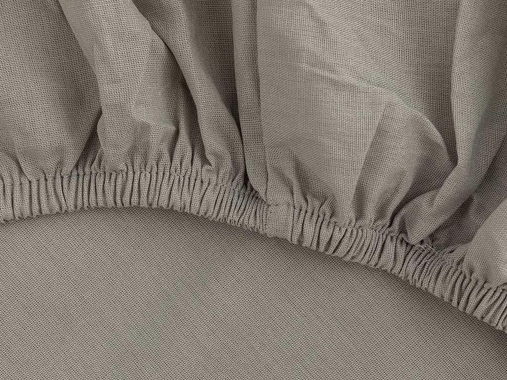 drept Cottony For One Person  CEARȘAF ELASTIC 100x200 cm Urban Gray