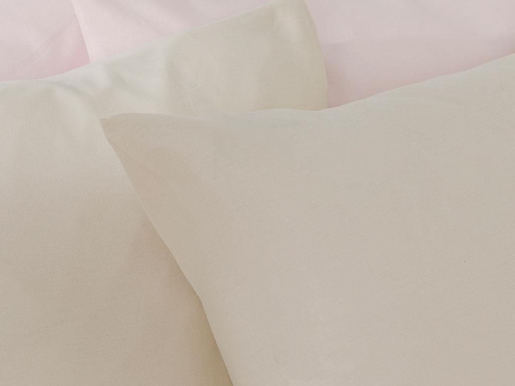 drept Cottony Set 2  FAȚĂ DE PERNĂ 50x70 cm Bej nou