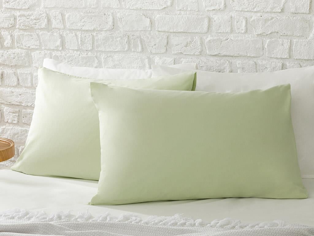 drept Cottony Set 2  FAȚĂ DE PERNĂ 50x70 cm Green