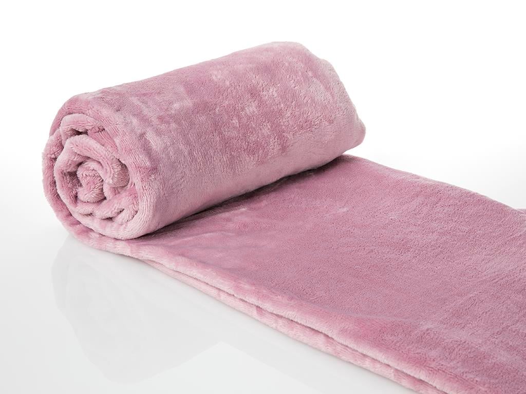 drept  Ultrasoft Double Person  PĂTURĂ 200x220 cm Rose Color