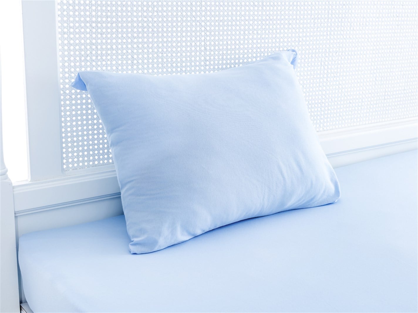 drept Vopsit simplu Pentru o persoana 100x200 cm Albastru Deschis