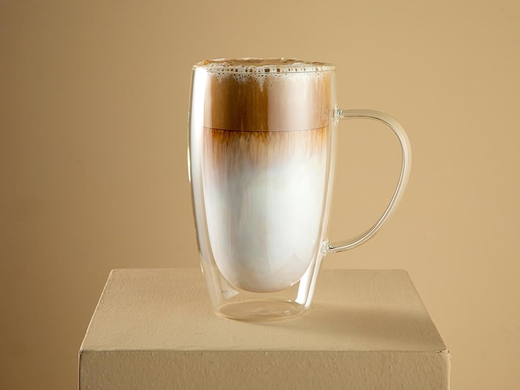 Duplo Borosilicate Glass Double Wall Cup 450 ml Transparent