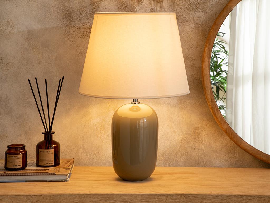 Eldora Table Lamp 28X43 cm Gray
