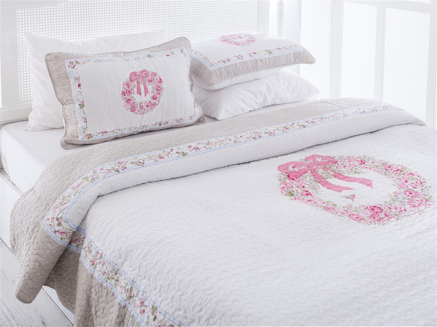 Elias Patchwork Pentru o persoana 160x240 cm Roz
