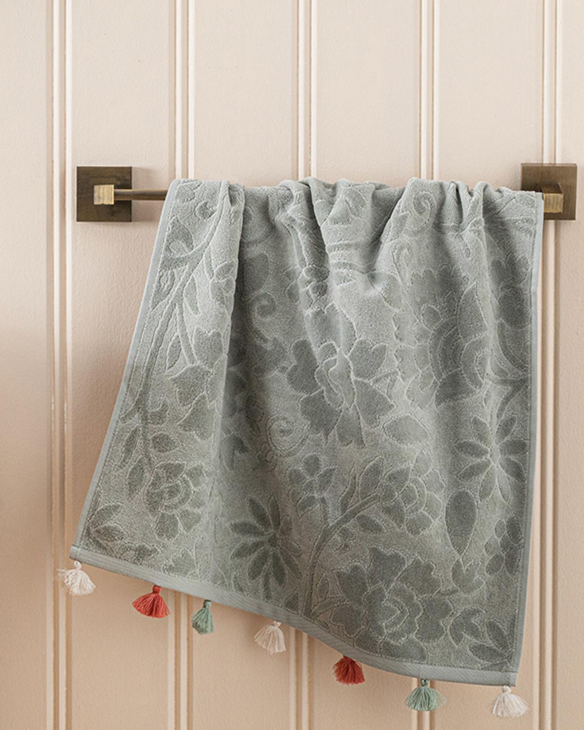 Elite Cottony Kadife Jakarlı Face Towel 50x70 cm Sea Green