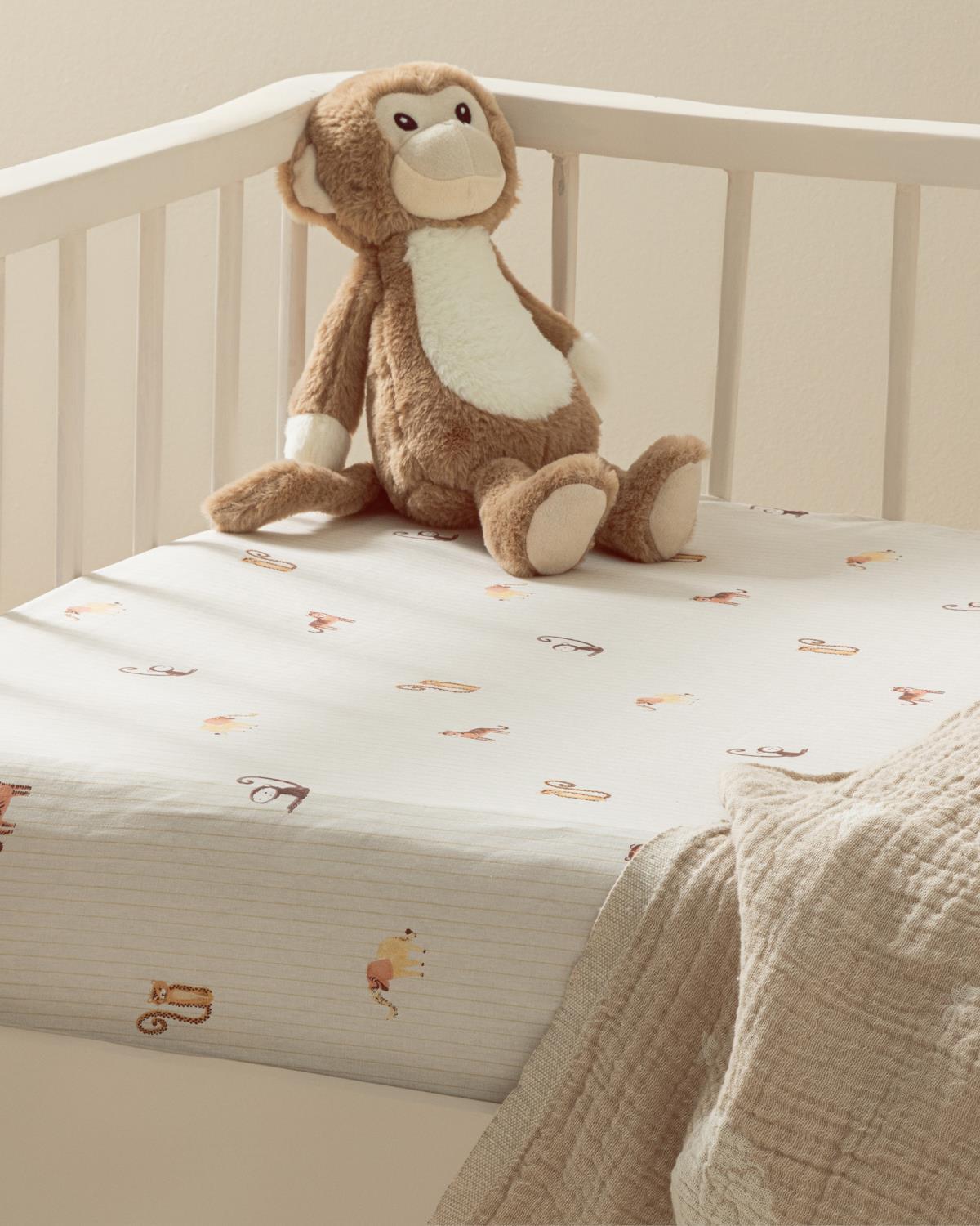 Exotic Cearșaf Cu Elastic Bebe 70x140 cm Ecru