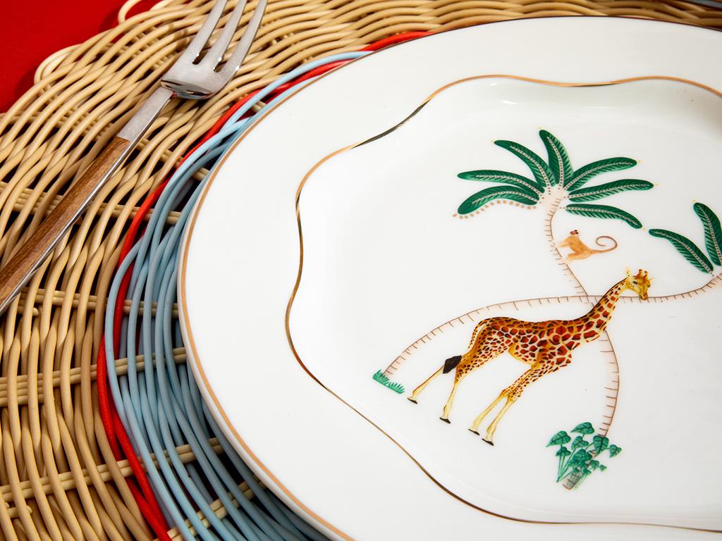 Exotic Giraffe #  20 cm Alb