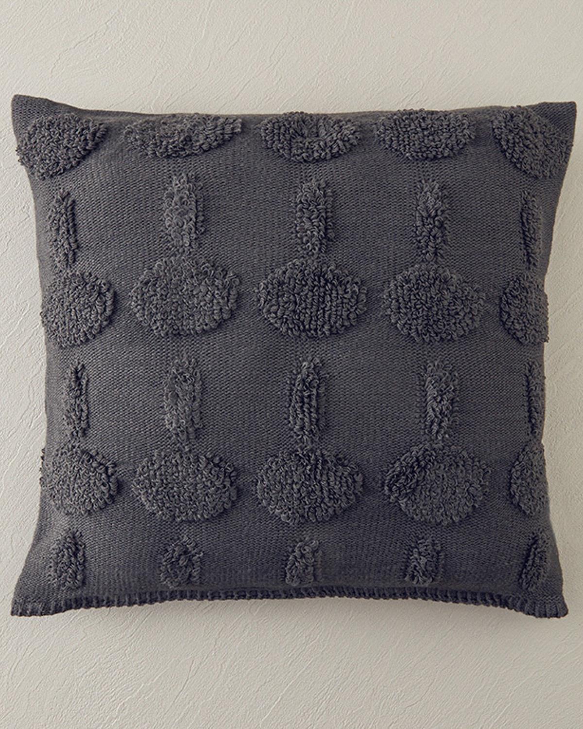 Knitwear Cover Throw Pillows 45x45 cm Anthracite