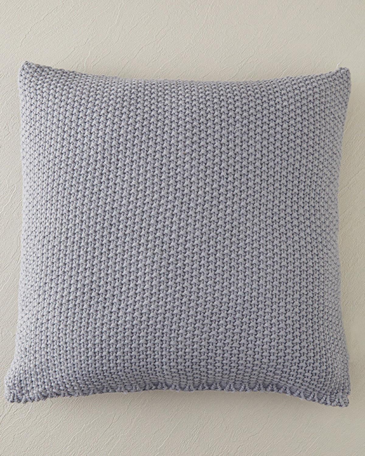 Knitwear Cover Throw Pillows 45x45 cm Gray