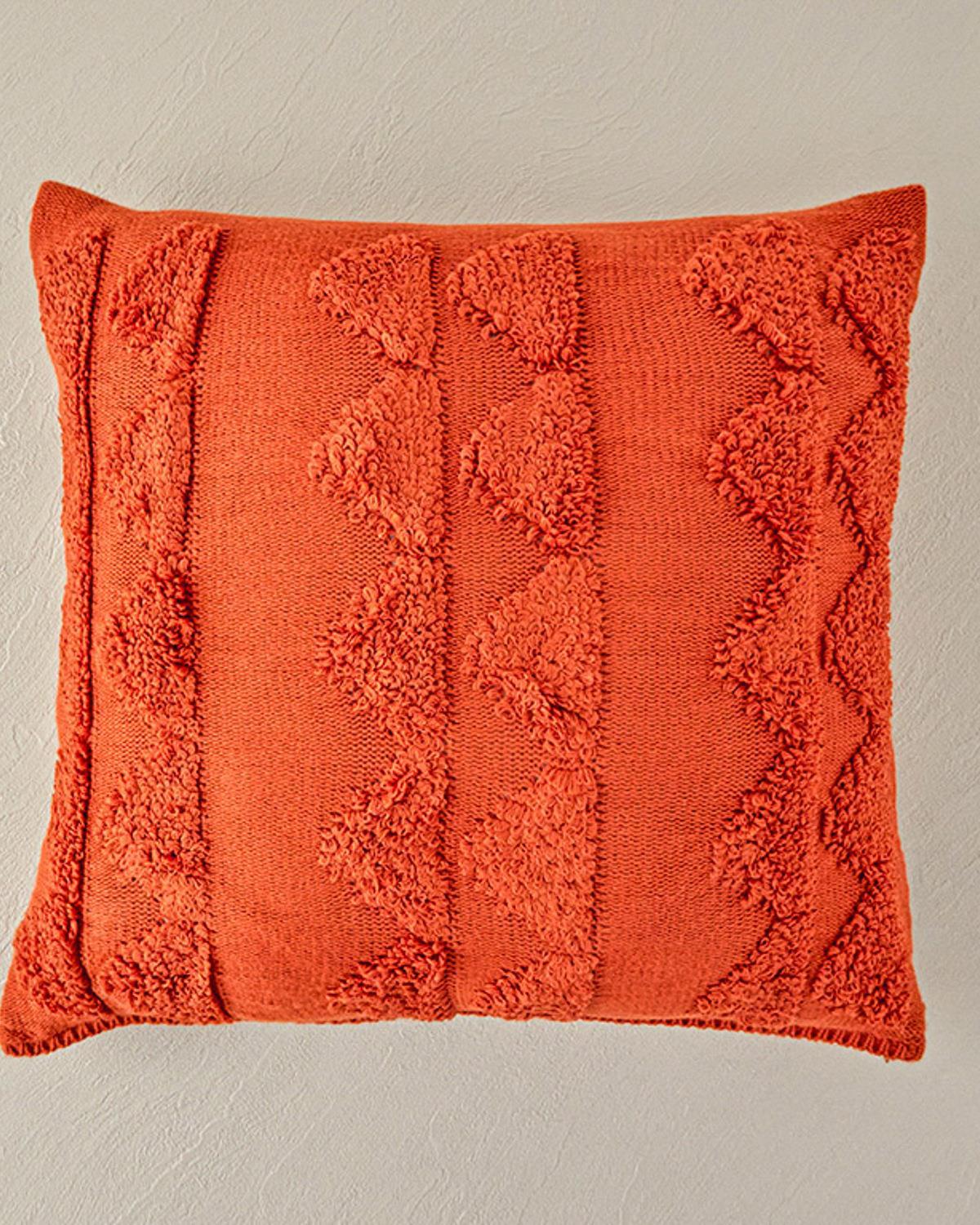 Knitwear Cover Throw Pillows 45x45 cm Brick Red