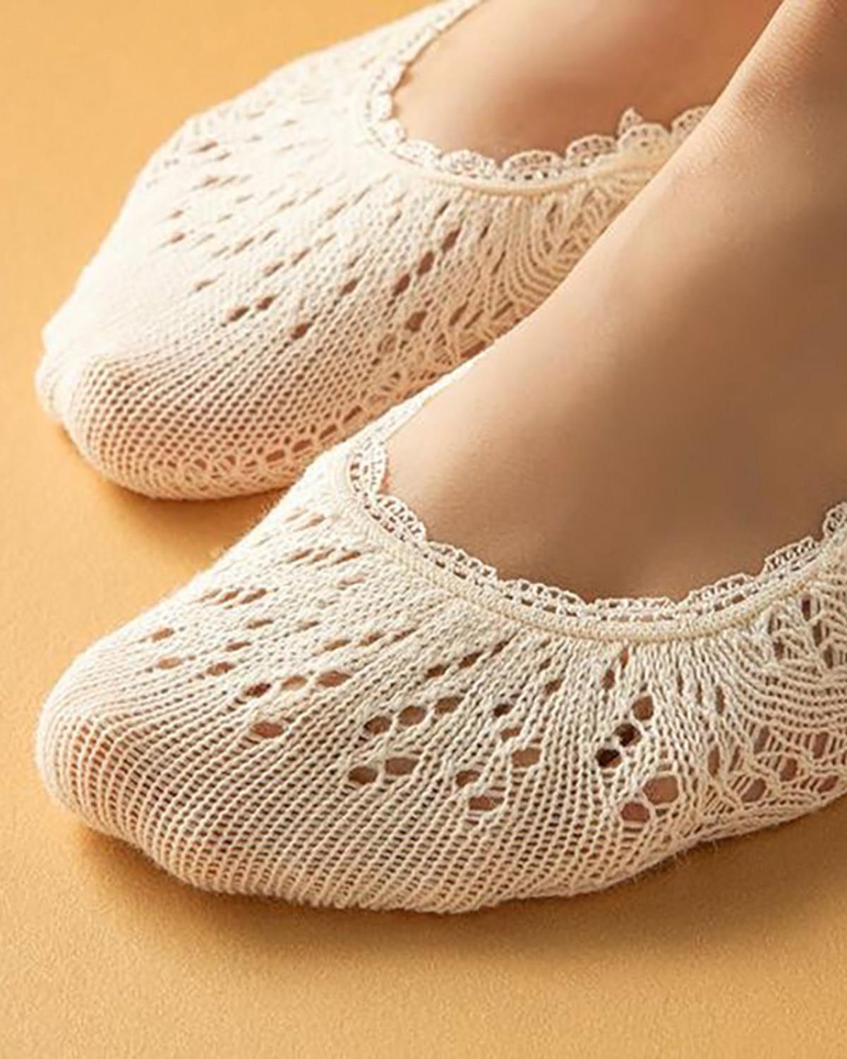 Fairy Tale Bumbac Femeie Ciorapi Pentru Balerini 36-40 Ecru