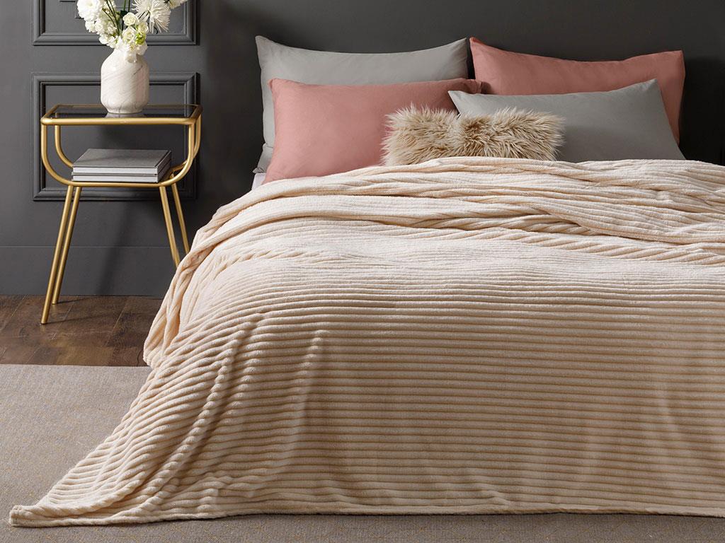 Fancy Plain Super Soft Double Person  PĂTURĂ 200x220 cm Miere