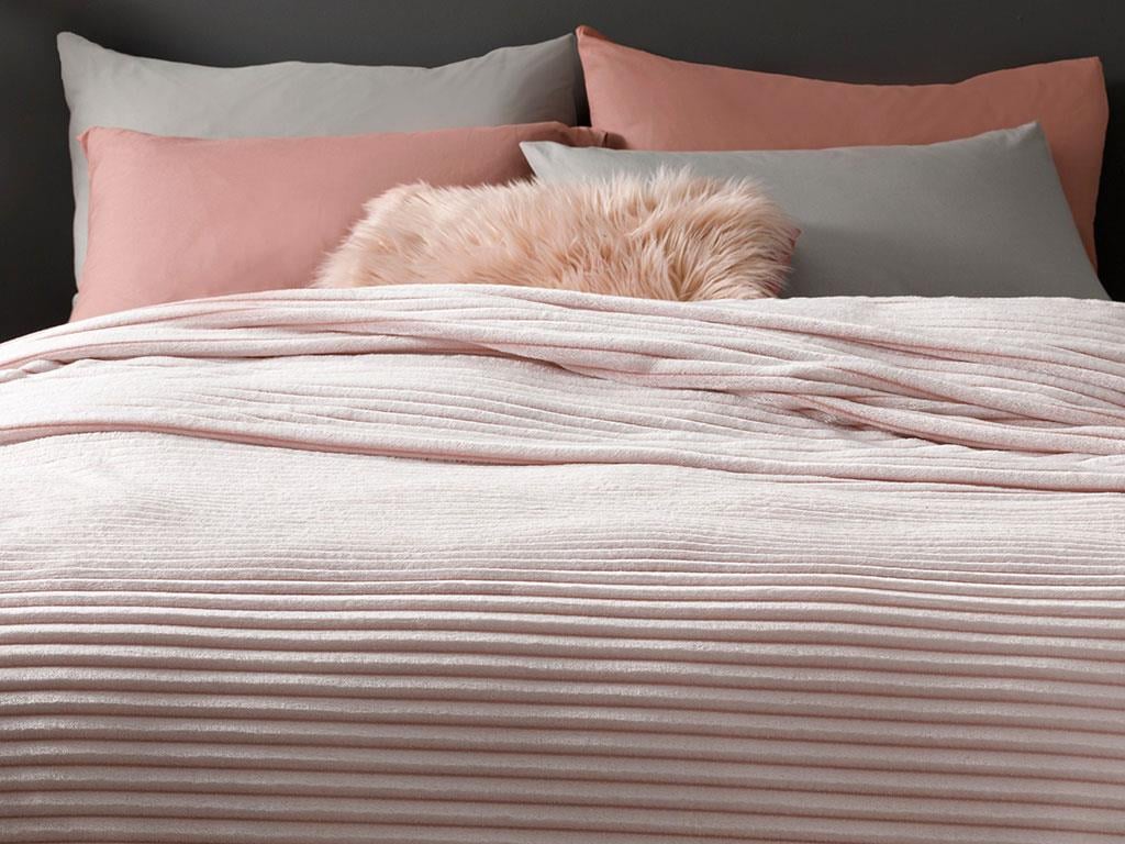 Fancy Plain Super Soft For One Person  PĂTURĂ 150x200 cm Powder