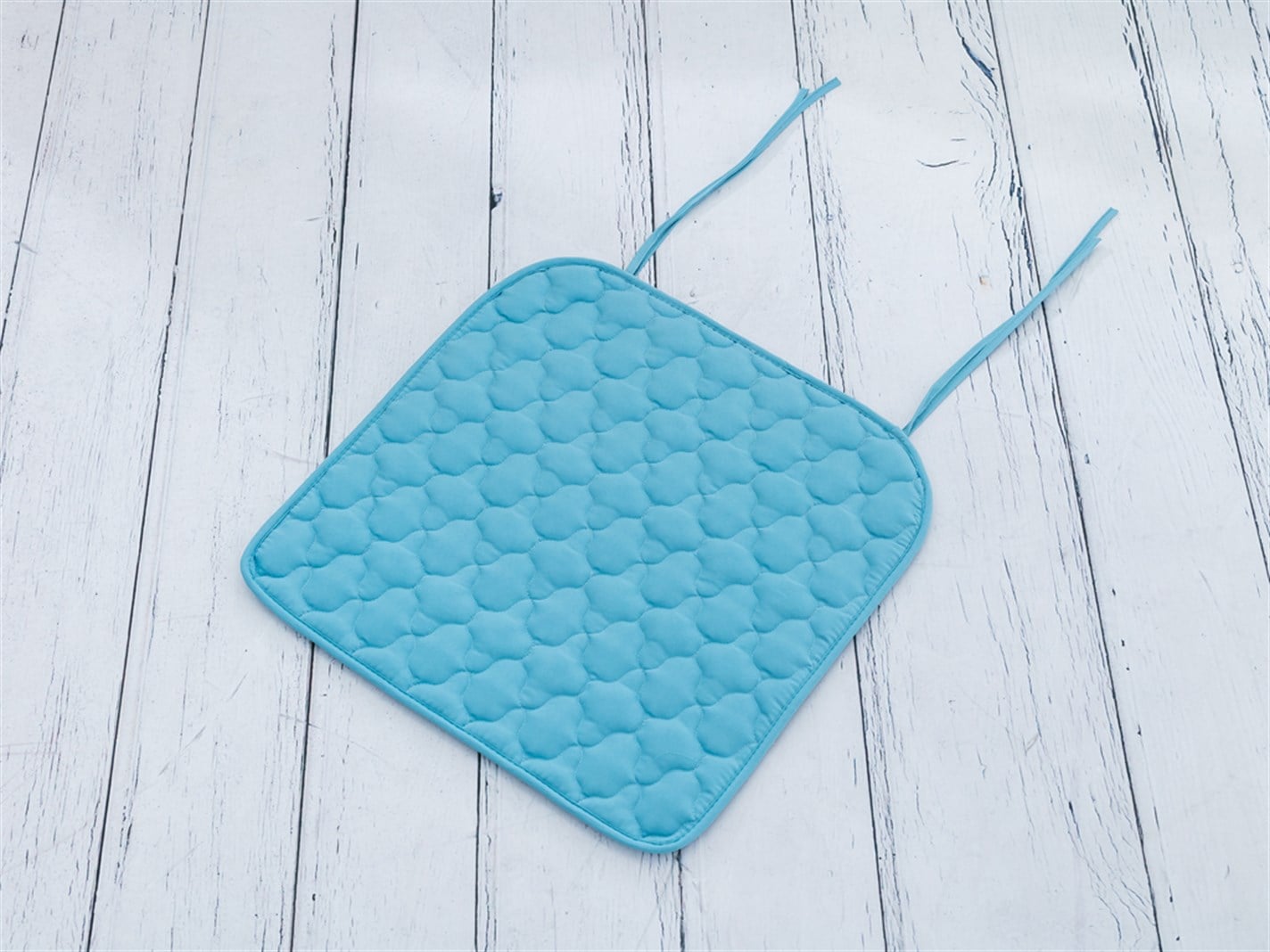 Farmecul creol Matlasat  40x40 cm Petrol albastru
