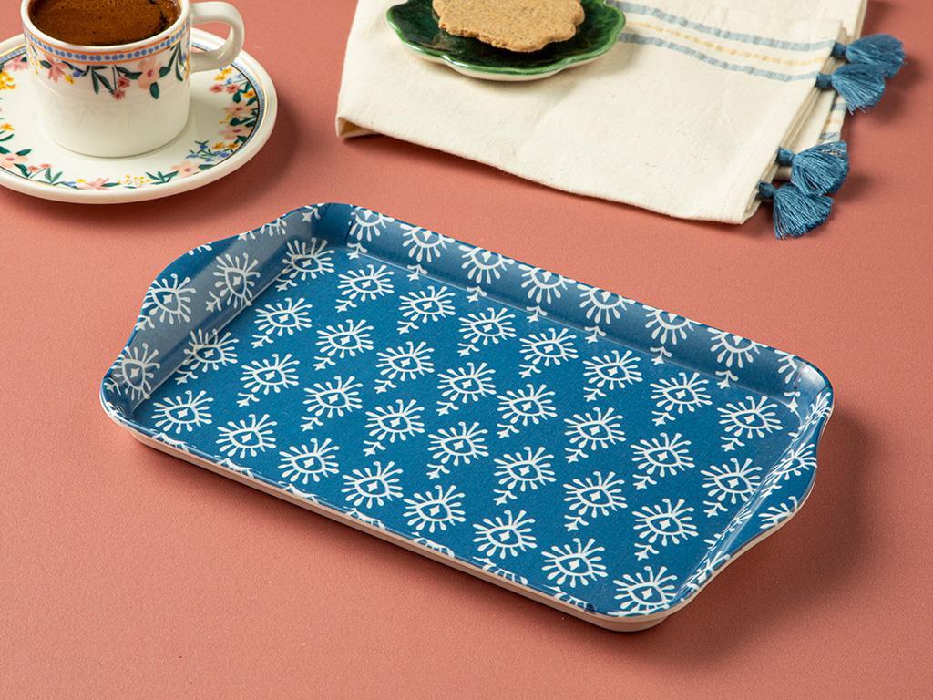 Felice Melamine Tray 23,5x14,5 cm Blue