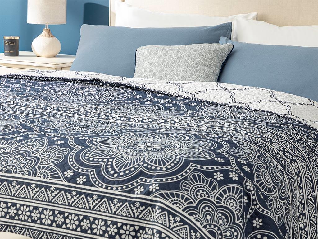 Ferrol Single Cuvertură Multifuncțională 160*220 Cm İndigo