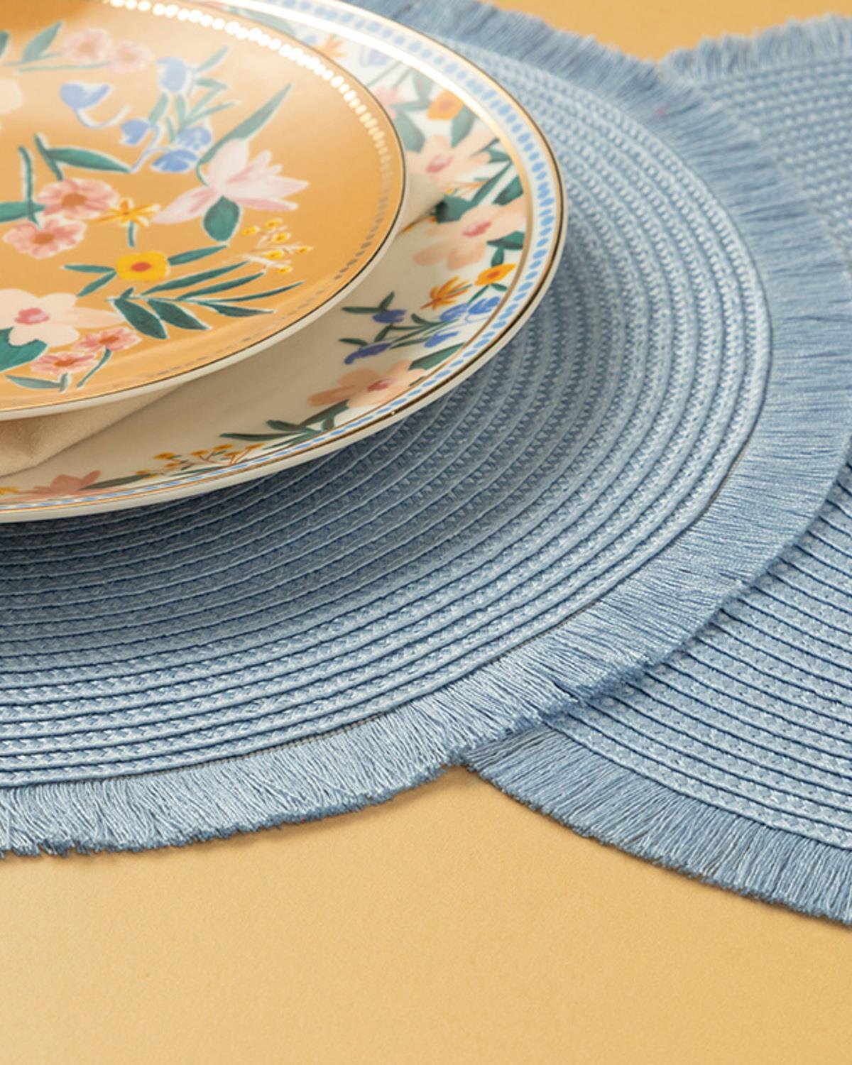 Festival Polyestere 2 Set Place Mat 38 cm Blue