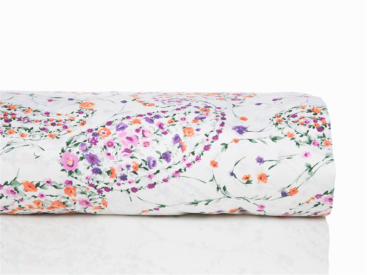 Flora paisley  Persoană dublă 200x220 cm Liliac.