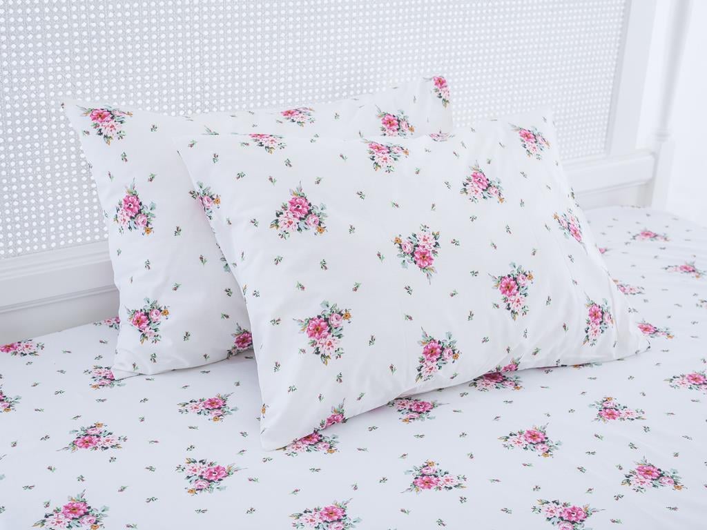 Flori de grădină Cottony  FAȚĂ DE PERNĂ 50x70 cm Pink