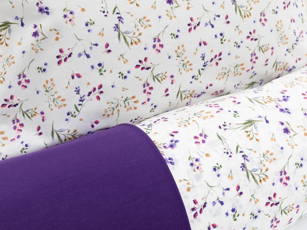 Flori de munte For One Person  SET LENJERIE DE PAT 160x220 cm Violet.