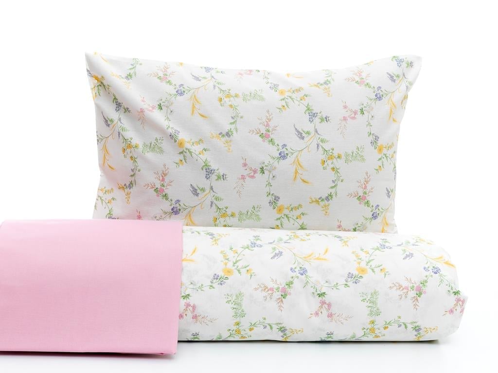 Flori erbacee For One Person  SET LENJERIE DE PAT 160x220 cm Rose Color