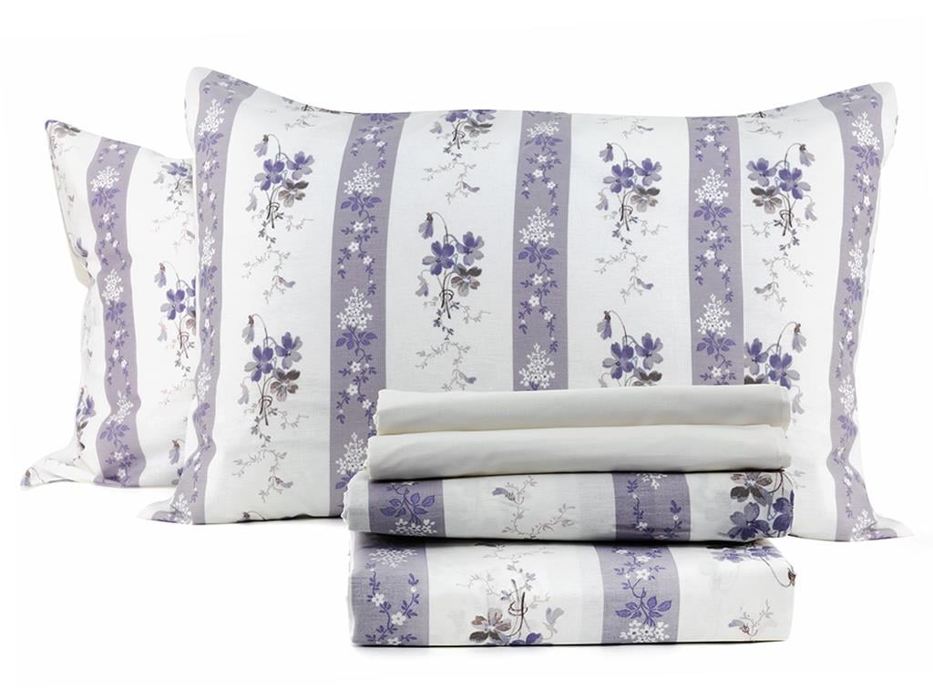 Flori posy Double Person  SET LENJERIE DE PAT 200x220 cm Lilac.