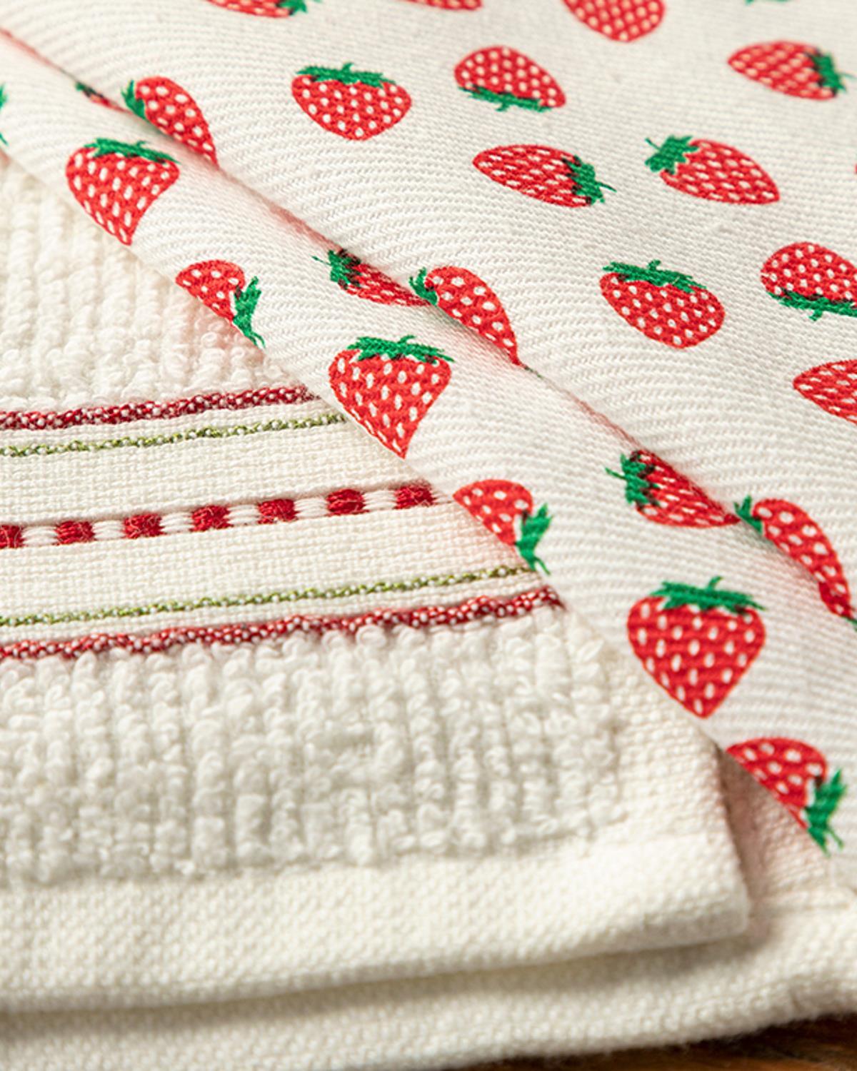 Fragola Cotton 2 Set Drying Cloth 30x50 cm Red