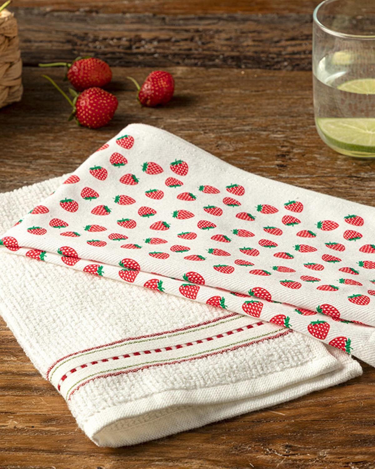 Fragola Cotton 2 Set Drying Cloth 30x50 cm Red