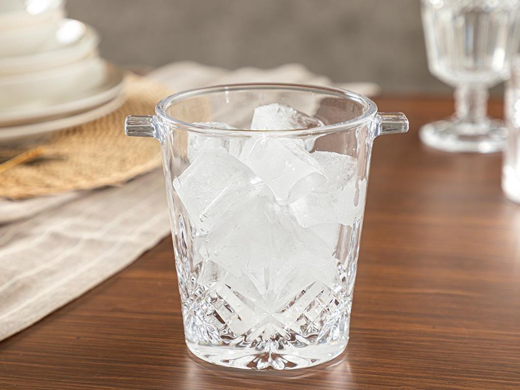 Lunas Glass Ice Bucket 15 cm Transparent