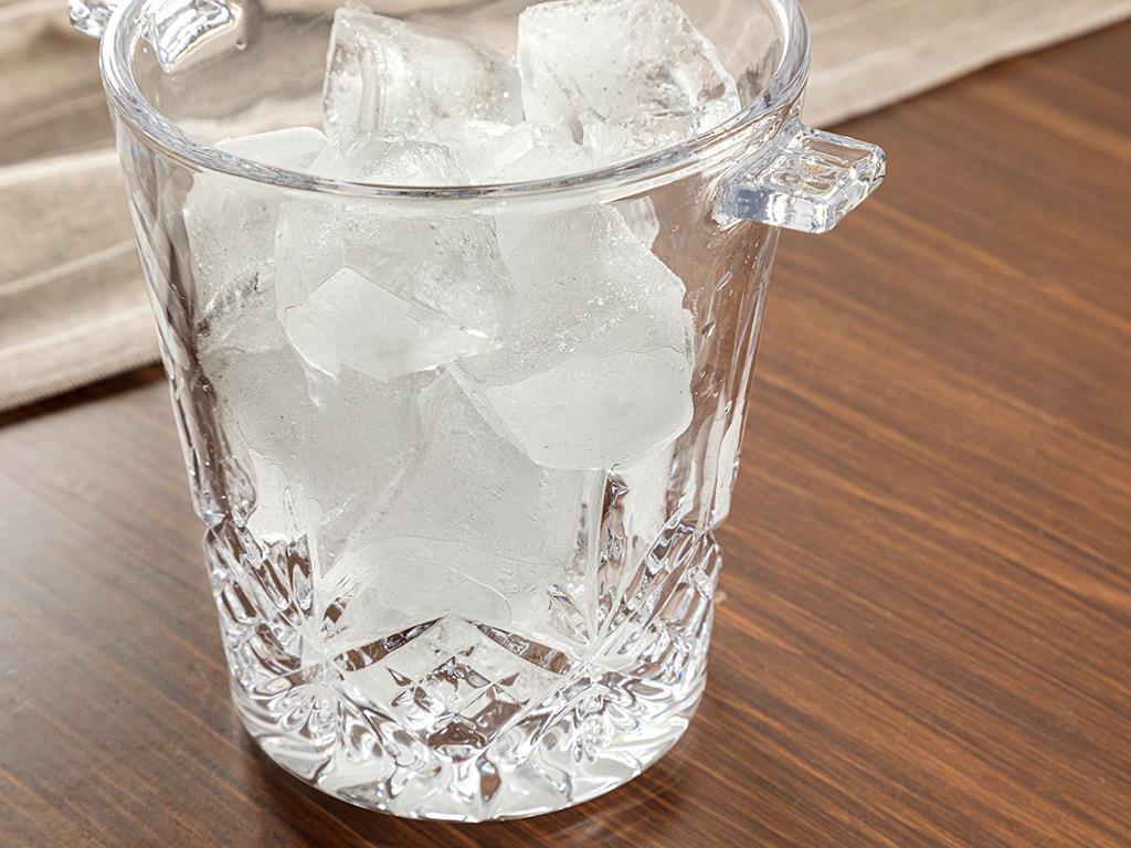 Lunas Glass Ice Bucket 15 cm Transparent
