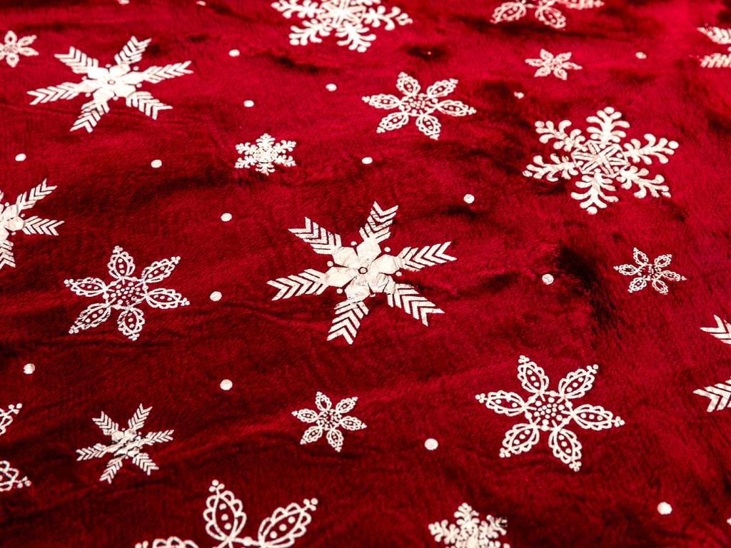 fulg de zăpadă  Ultrasoft  PĂTURĂ TV 130x170 cm Roşu