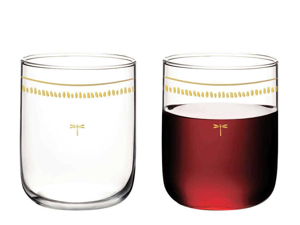 Galia Goldie Glass 4 Pcs Glass 270 ml Gold