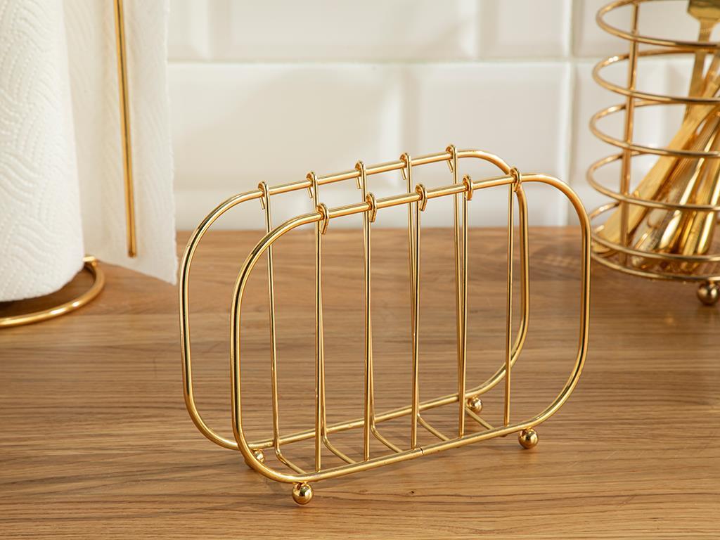 Galio Metal Set of 3 Organizer Set Gold