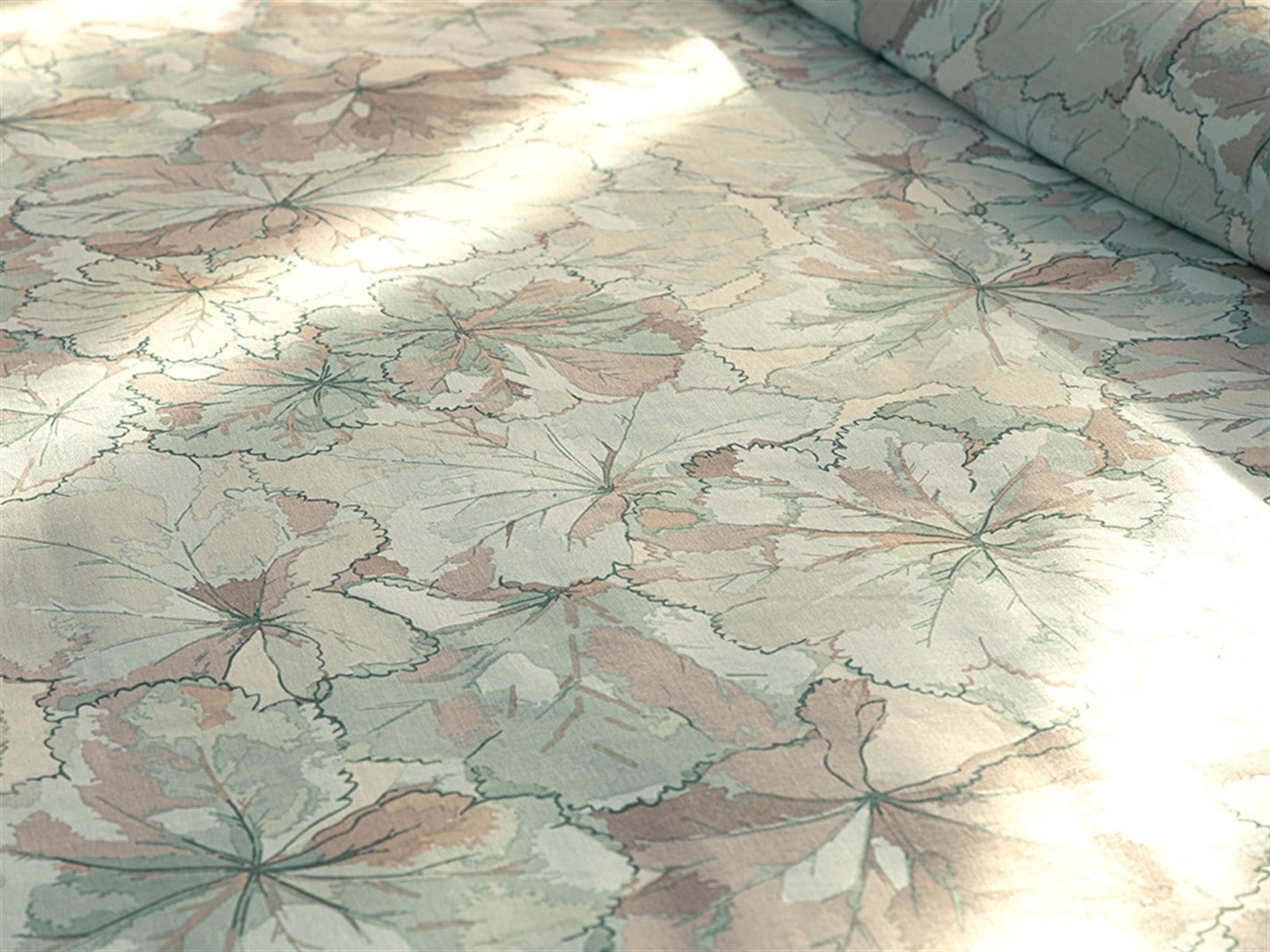 Geranium 57 Tel / 144 Numărul de fir Super rege 260x220 cm Mare verde