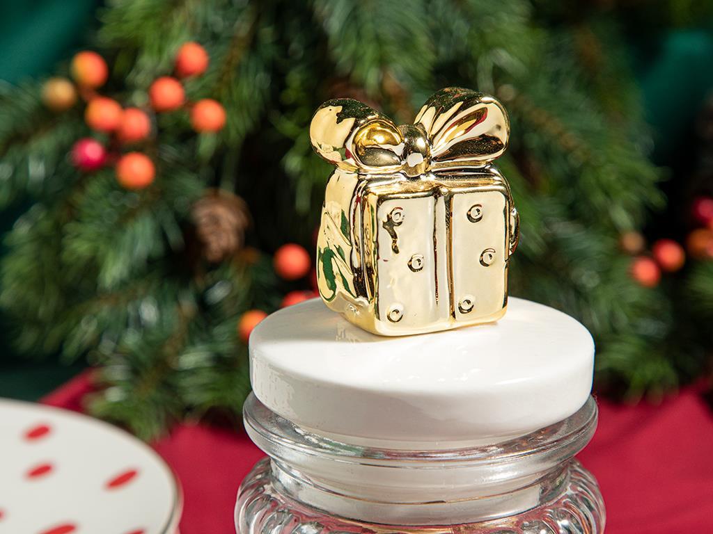 Giftbox Glass Jar 260 ml Gold