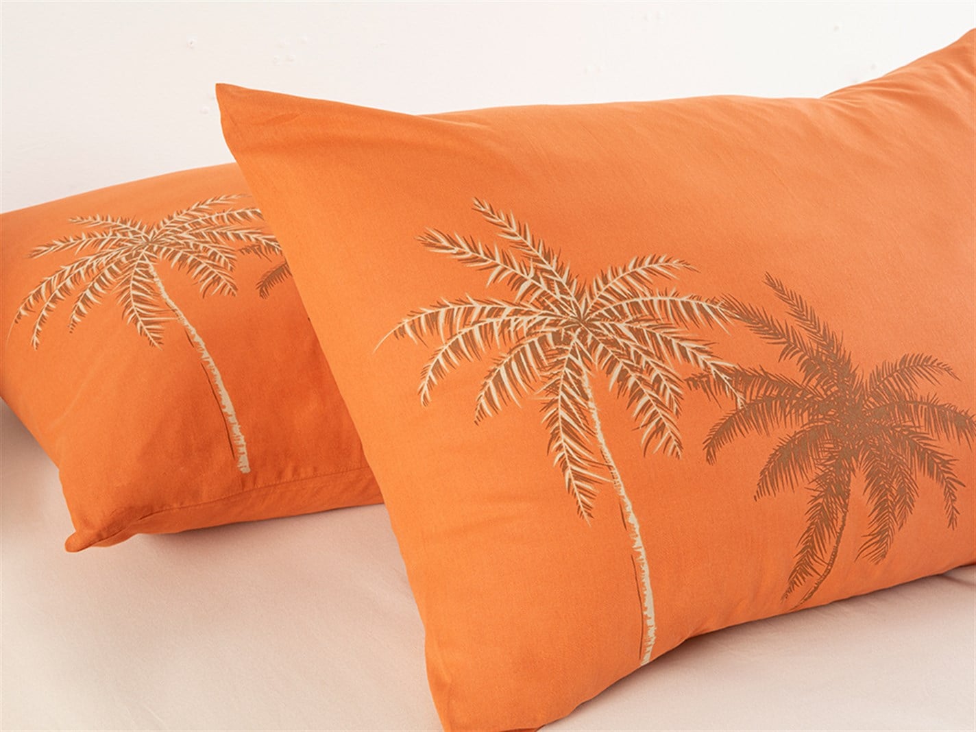 Glitter Palm 57 Tel / 144 Numărul de fir 2 set 50x70 cm Portocaliu ars