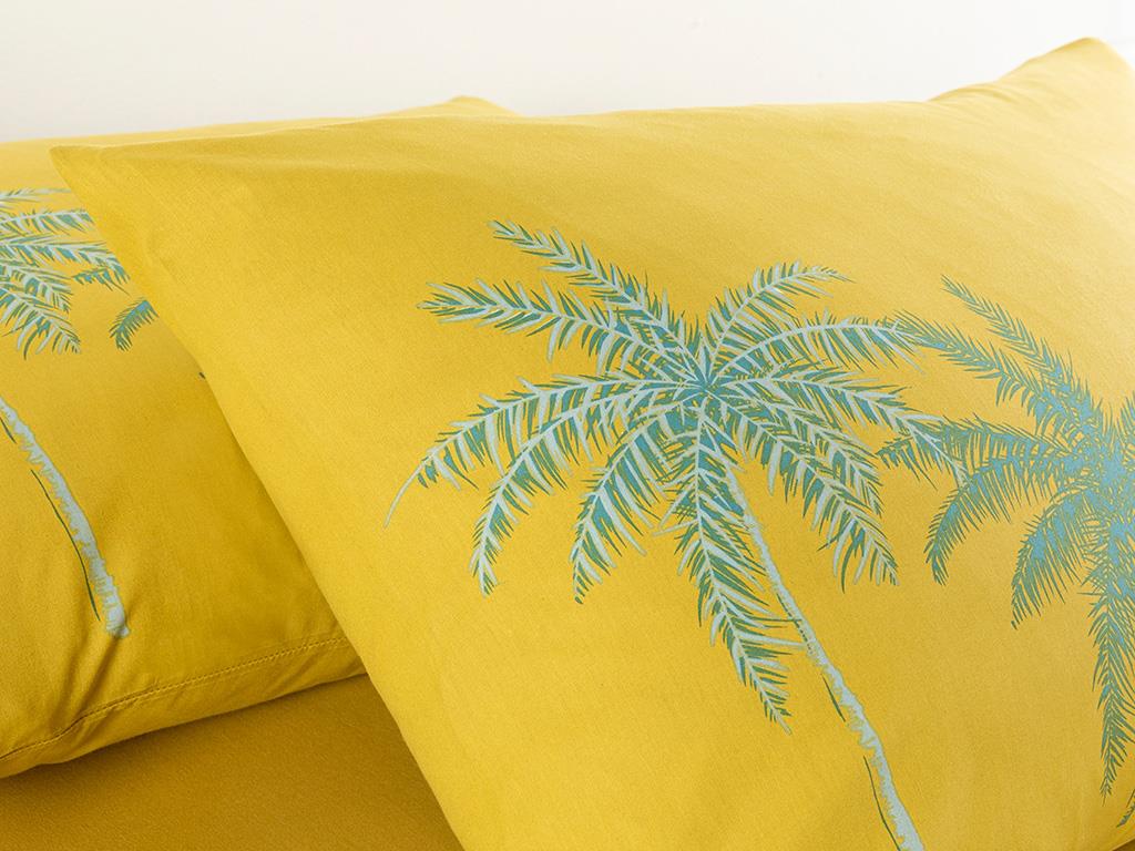 Glitter Palm Cottony Set 2  FAȚĂ DE PERNĂ 50x70 cm Kiwi Green